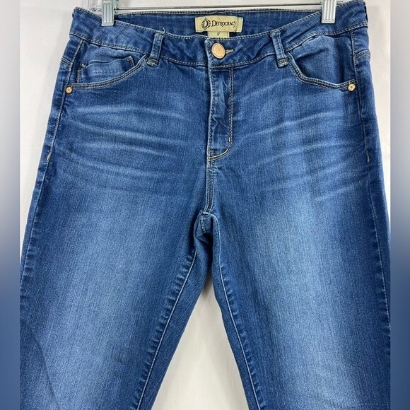 DEMOCRACY Freedom Ankle Skimmer Denim Blue Jeans Size 8 - Picture 5 of 14